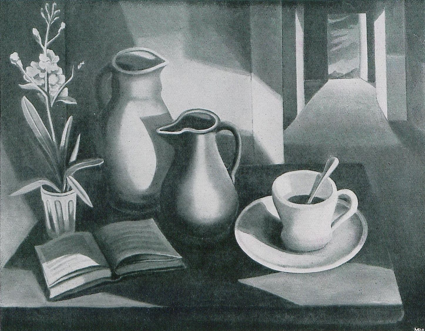 Stilleben mit Levkoje (1924) โดย Carlo Mense