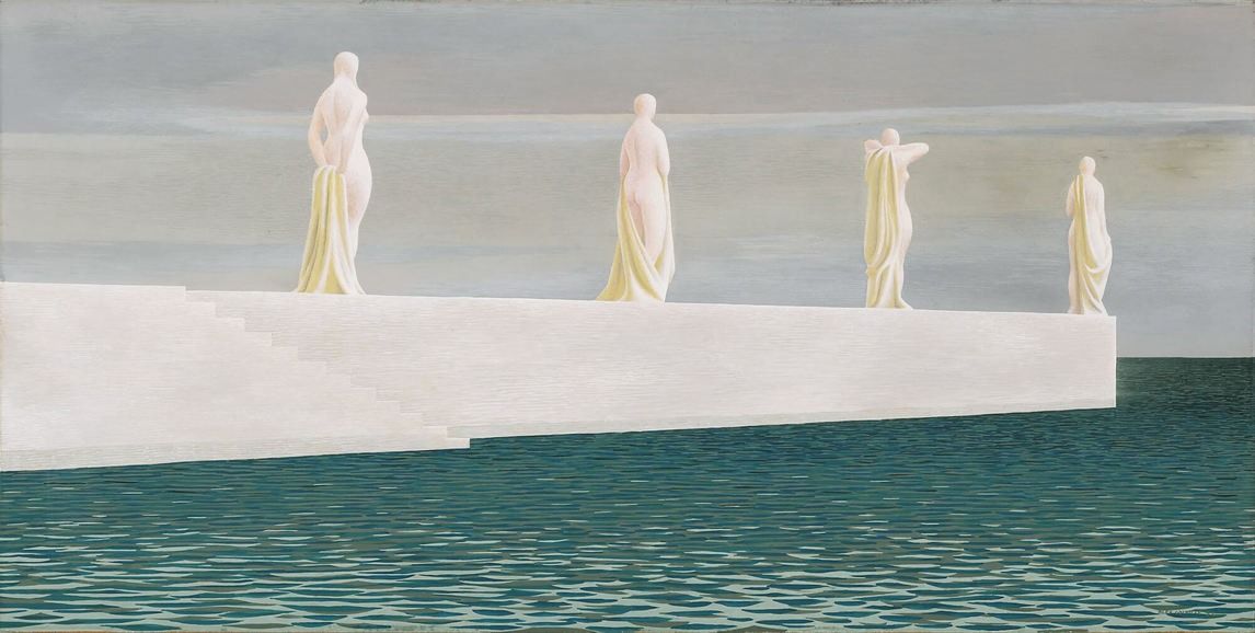 Four Figures on Wharf (1952)