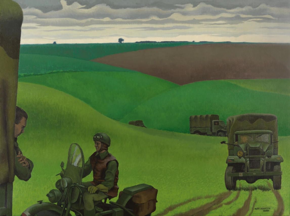 Alex Colville, Convoy in Yorkshire, No. 2, 1944,